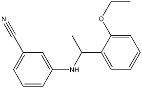 3-{[1-(2-ethoxyphenyl)ethyl]amino}benzonitrile Struktur