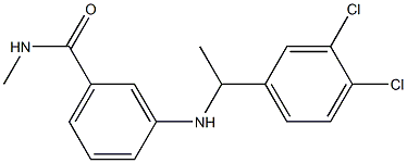 3-{[1-(3,4-dichlorophenyl)ethyl]amino}-N-methylbenzamide Structure