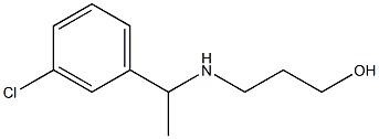 3-{[1-(3-chlorophenyl)ethyl]amino}propan-1-ol Structure