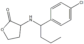 3-{[1-(4-chlorophenyl)butyl]amino}oxolan-2-one,,结构式