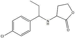 3-{[1-(4-chlorophenyl)propyl]amino}oxolan-2-one Structure