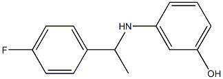 3-{[1-(4-fluorophenyl)ethyl]amino}phenol