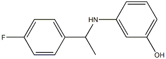 3-{[1-(4-fluorophenyl)ethyl]amino}phenol,,结构式