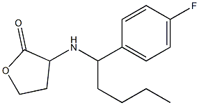 3-{[1-(4-fluorophenyl)pentyl]amino}oxolan-2-one Struktur