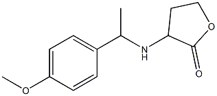 3-{[1-(4-methoxyphenyl)ethyl]amino}oxolan-2-one 化学構造式