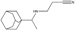 3-{[1-(adamantan-1-yl)ethyl]amino}propanenitrile Structure