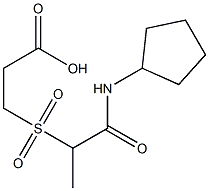  3-{[1-(cyclopentylcarbamoyl)ethane]sulfonyl}propanoic acid