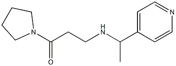 3-{[1-(pyridin-4-yl)ethyl]amino}-1-(pyrrolidin-1-yl)propan-1-one