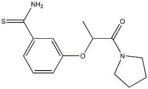  3-{[1-oxo-1-(pyrrolidin-1-yl)propan-2-yl]oxy}benzene-1-carbothioamide