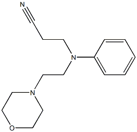 3-{[2-(morpholin-4-yl)ethyl](phenyl)amino}propanenitrile 化学構造式