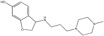 3-{[3-(4-methylpiperazin-1-yl)propyl]amino}-2,3-dihydro-1-benzofuran-6-ol Struktur