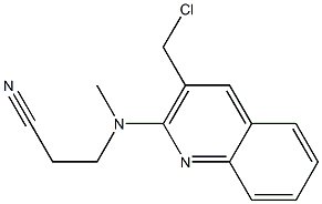 3-{[3-(chloromethyl)quinolin-2-yl](methyl)amino}propanenitrile
