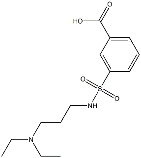 3-{[3-(diethylamino)propyl]sulfamoyl}benzoic acid Structure