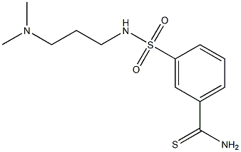 3-{[3-(dimethylamino)propyl]sulfamoyl}benzene-1-carbothioamide|