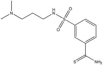  3-{[3-(dimethylamino)propyl]sulfamoyl}benzene-1-carbothioamide