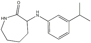 3-{[3-(propan-2-yl)phenyl]amino}azepan-2-one Structure