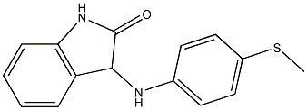 3-{[4-(methylsulfanyl)phenyl]amino}-2,3-dihydro-1H-indol-2-one 化学構造式