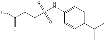 3-{[4-(propan-2-yl)phenyl]sulfamoyl}propanoic acid Structure