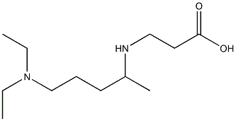 3-{[5-(diethylamino)pentan-2-yl]amino}propanoic acid Structure