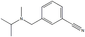 3-{[isopropyl(methyl)amino]methyl}benzonitrile,,结构式