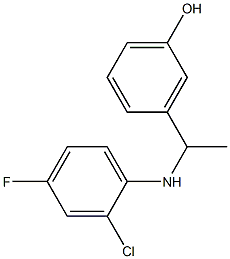 3-{1-[(2-chloro-4-fluorophenyl)amino]ethyl}phenol
