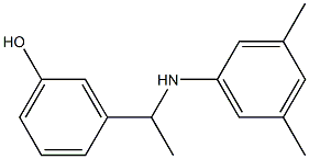 3-{1-[(3,5-dimethylphenyl)amino]ethyl}phenol 结构式