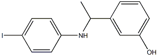 3-{1-[(4-iodophenyl)amino]ethyl}phenol,,结构式