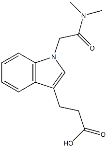 3-{1-[(dimethylcarbamoyl)methyl]-1H-indol-3-yl}propanoic acid|