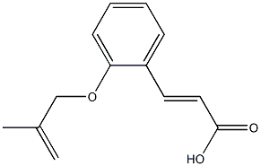 3-{2-[(2-methylprop-2-en-1-yl)oxy]phenyl}prop-2-enoic acid Structure