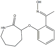 3-{2-[1-(hydroxyimino)ethyl]phenoxy}azepan-2-one Structure