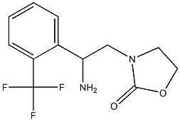 3-{2-amino-2-[2-(trifluoromethyl)phenyl]ethyl}-1,3-oxazolidin-2-one Structure