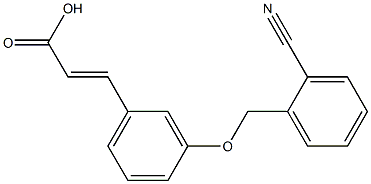 3-{3-[(2-cyanophenyl)methoxy]phenyl}prop-2-enoic acid Structure