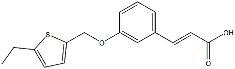 3-{3-[(5-ethylthiophen-2-yl)methoxy]phenyl}prop-2-enoic acid