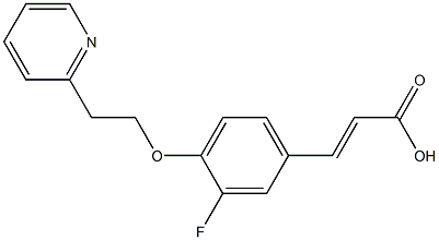 3-{3-fluoro-4-[2-(pyridin-2-yl)ethoxy]phenyl}prop-2-enoic acid