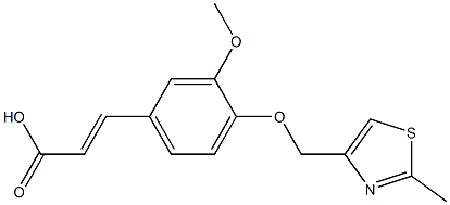 3-{3-methoxy-4-[(2-methyl-1,3-thiazol-4-yl)methoxy]phenyl}prop-2-enoic acid