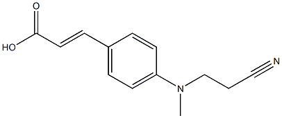 3-{4-[(2-cyanoethyl)(methyl)amino]phenyl}prop-2-enoic acid|