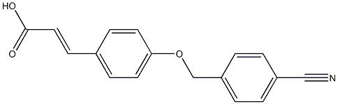 3-{4-[(4-cyanophenyl)methoxy]phenyl}prop-2-enoic acid