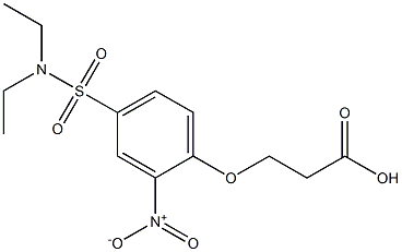  3-{4-[(diethylamino)sulfonyl]-2-nitrophenoxy}propanoic acid