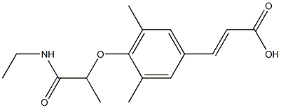 3-{4-[1-(ethylcarbamoyl)ethoxy]-3,5-dimethylphenyl}prop-2-enoic acid