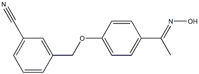 3-{4-[1-(hydroxyimino)ethyl]phenoxymethyl}benzonitrile