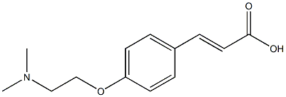3-{4-[2-(dimethylamino)ethoxy]phenyl}prop-2-enoic acid