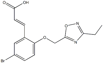 3-{5-bromo-2-[(3-ethyl-1,2,4-oxadiazol-5-yl)methoxy]phenyl}prop-2-enoic acid