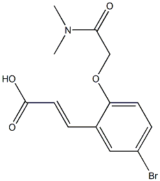 3-{5-bromo-2-[(dimethylcarbamoyl)methoxy]phenyl}prop-2-enoic acid