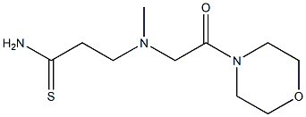 3-{methyl[2-(morpholin-4-yl)-2-oxoethyl]amino}propanethioamide Structure