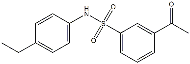 3-acetyl-N-(4-ethylphenyl)benzene-1-sulfonamide