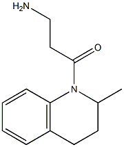 3-amino-1-(2-methyl-1,2,3,4-tetrahydroquinolin-1-yl)propan-1-one Struktur