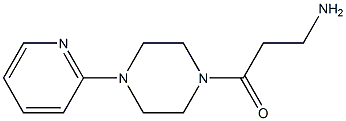 3-amino-1-[4-(pyridin-2-yl)piperazin-1-yl]propan-1-one 结构式