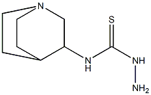 3-amino-1-1-azabicyclo[2.2.2]octan-3-ylthiourea 结构式