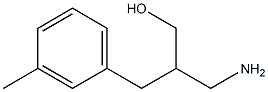 3-amino-2-[(3-methylphenyl)methyl]propan-1-ol,,结构式