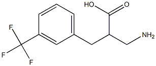3-amino-2-{[3-(trifluoromethyl)phenyl]methyl}propanoic acid Struktur